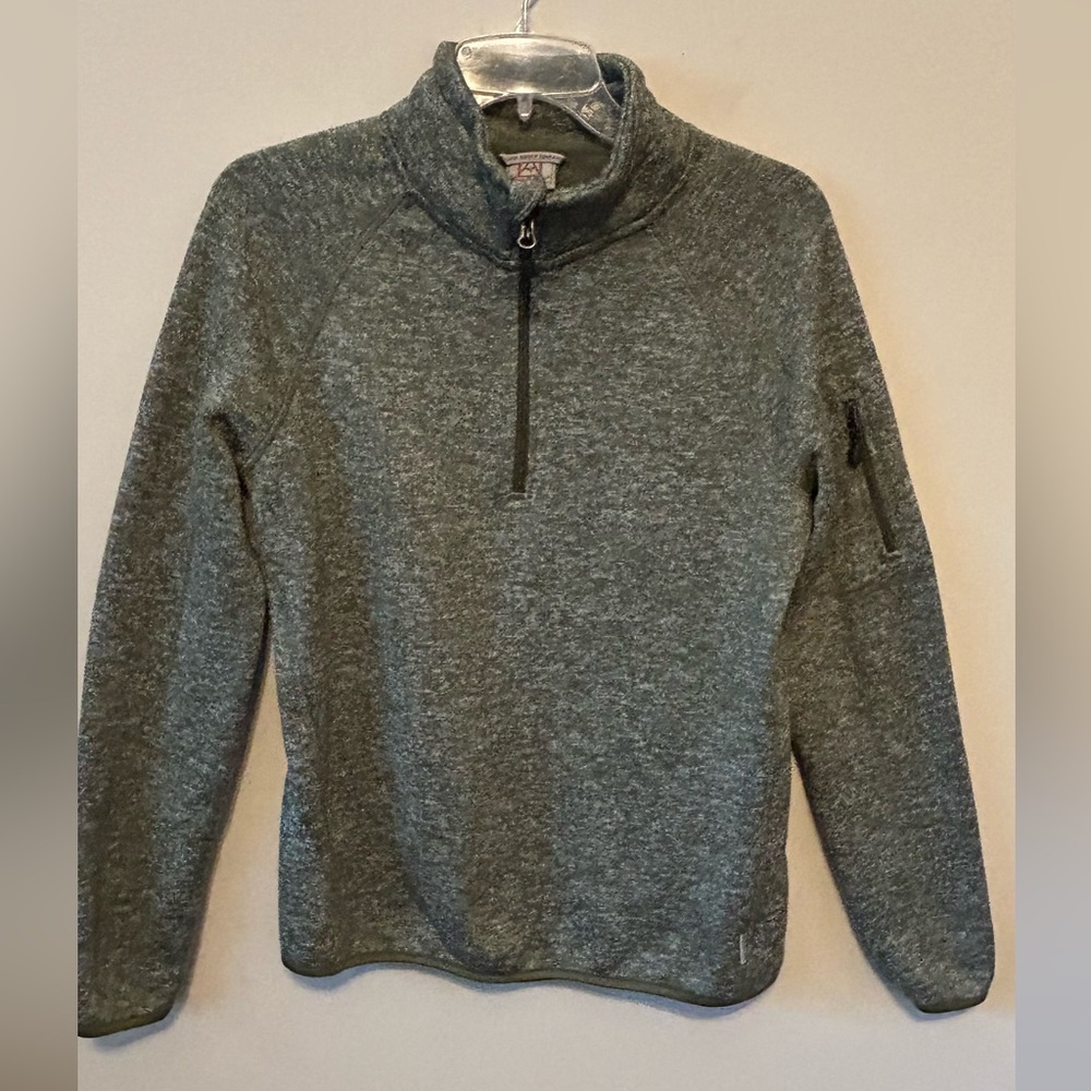 Avalanche Green Quarter-Zip Sweater